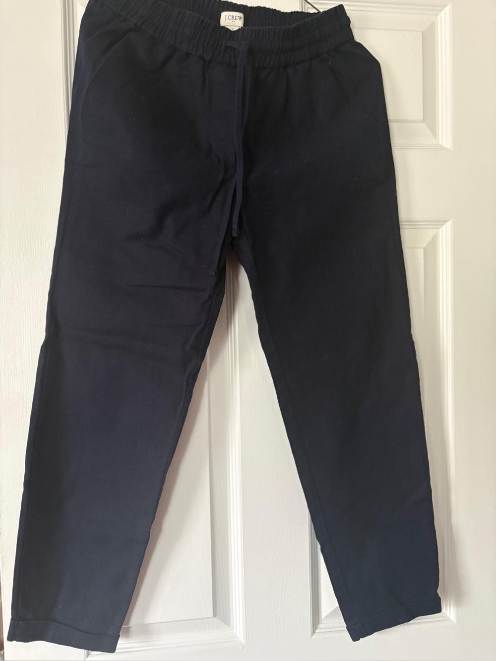 J. Crew Navy linen Drawstring Pants